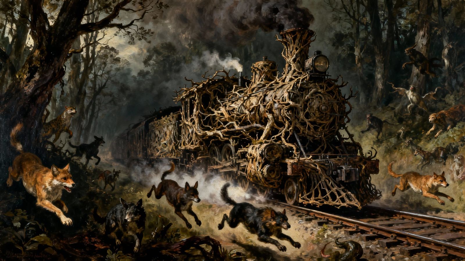 Forest train  by @macspite