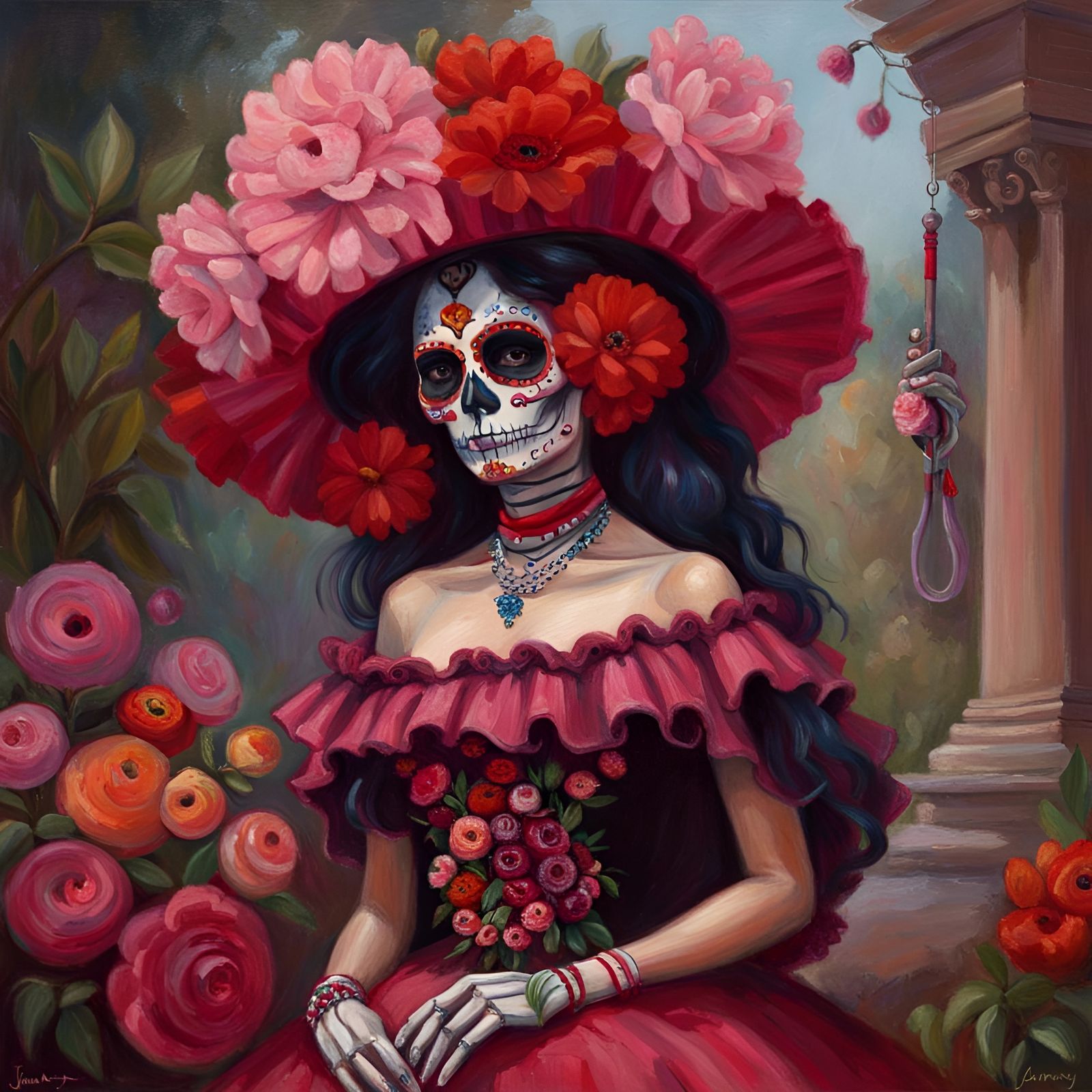 La Calavera Catrina - Ai Generated Artwork - Nightcafe Creator