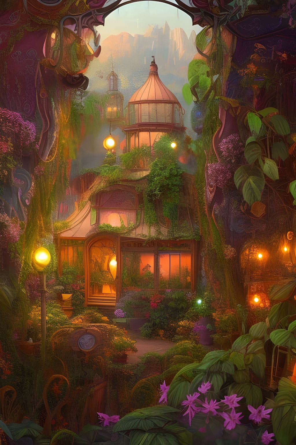 Bohemian Greenhouse 🌱 - AI Generated Artwork - NightCafe Creator