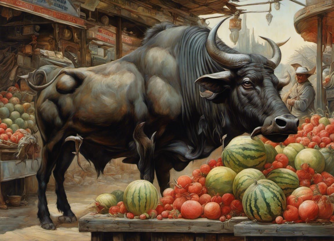 WATERBUFFALO SELLING WATERMELONS 9