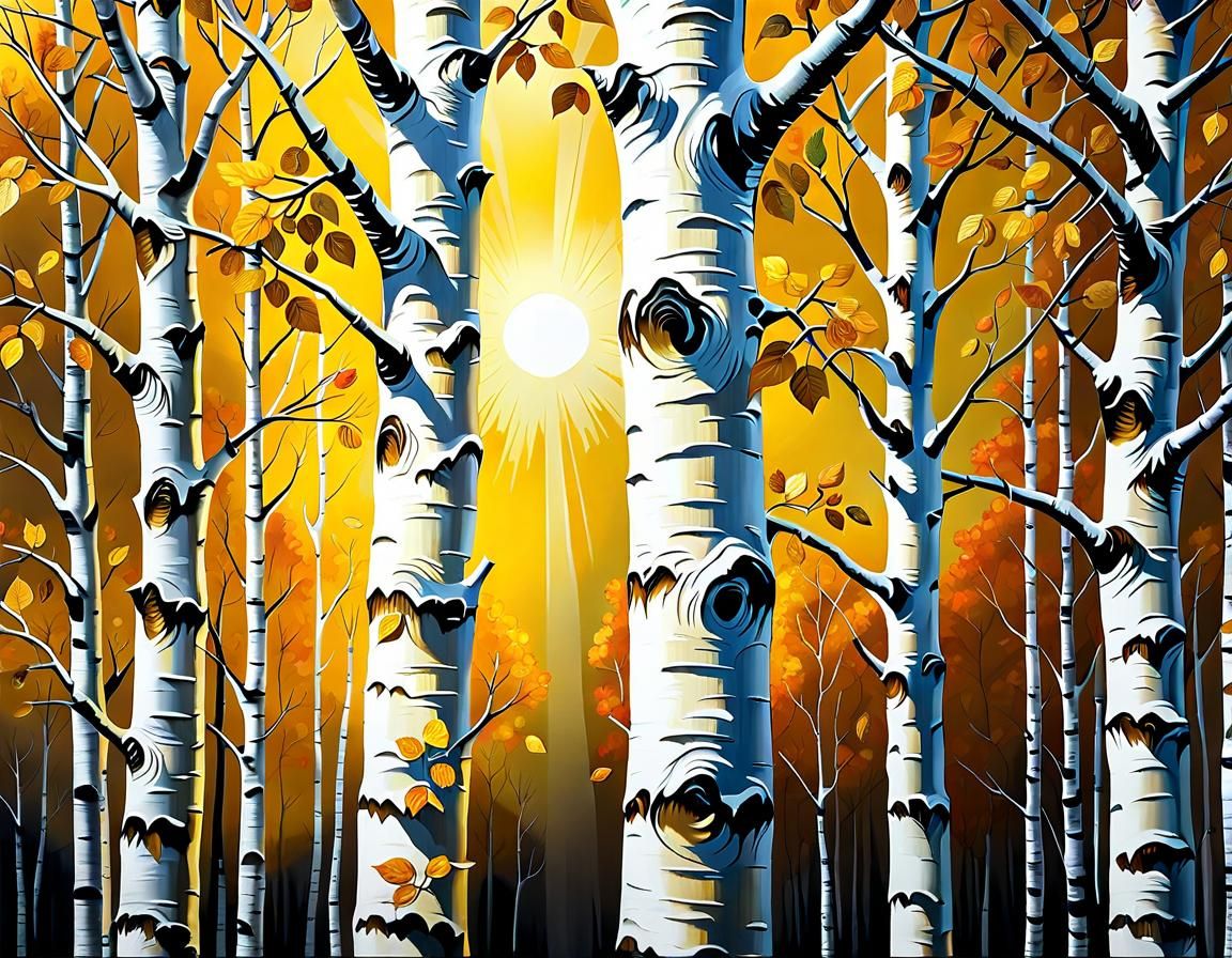 Birches.
