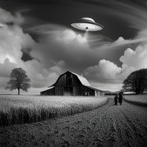 The golden age of UFO sightings.  by @Artistinero