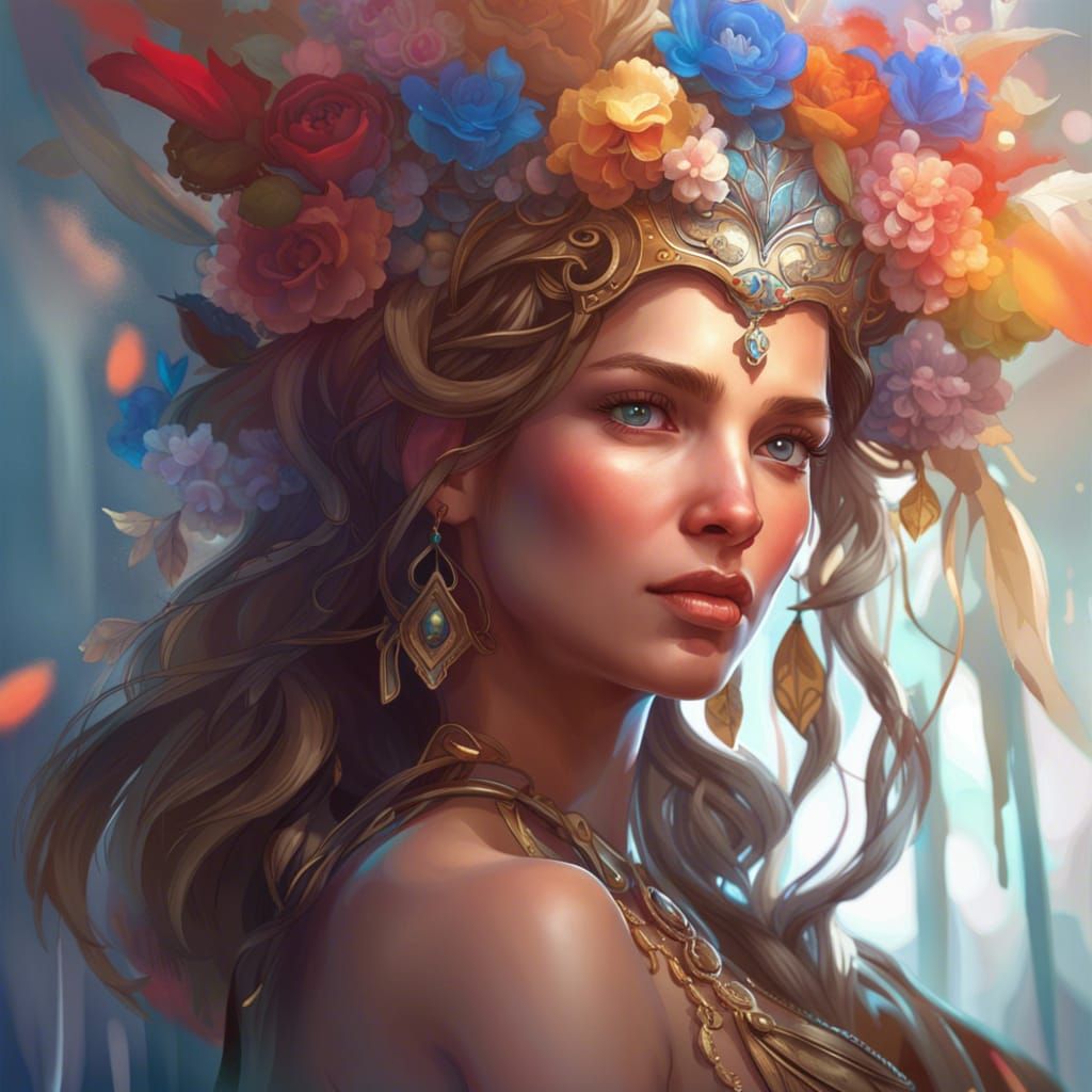 Goddess of fertility - AI Generated Artwork - NightCafe Creator