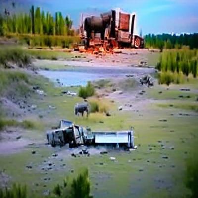 Dead donkey loosing heavy metal truck 8
