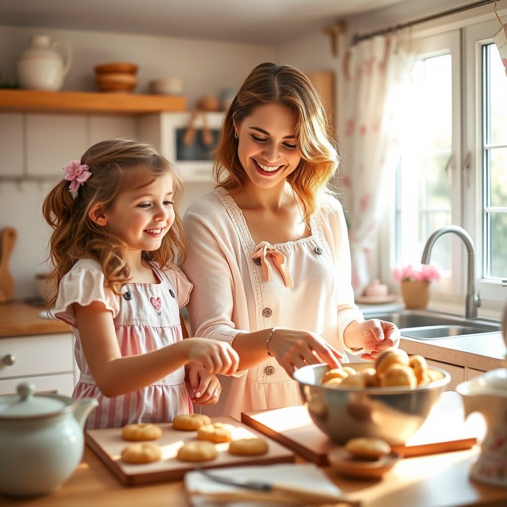 Baking Cookies With Mom  by @Lulu