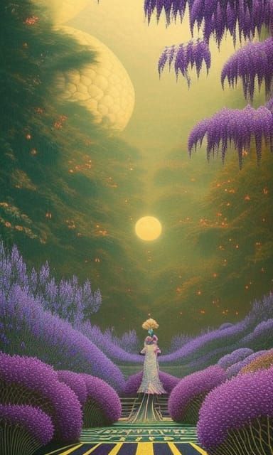 Running-woman in Surreal artisanal Running made entirely of ...