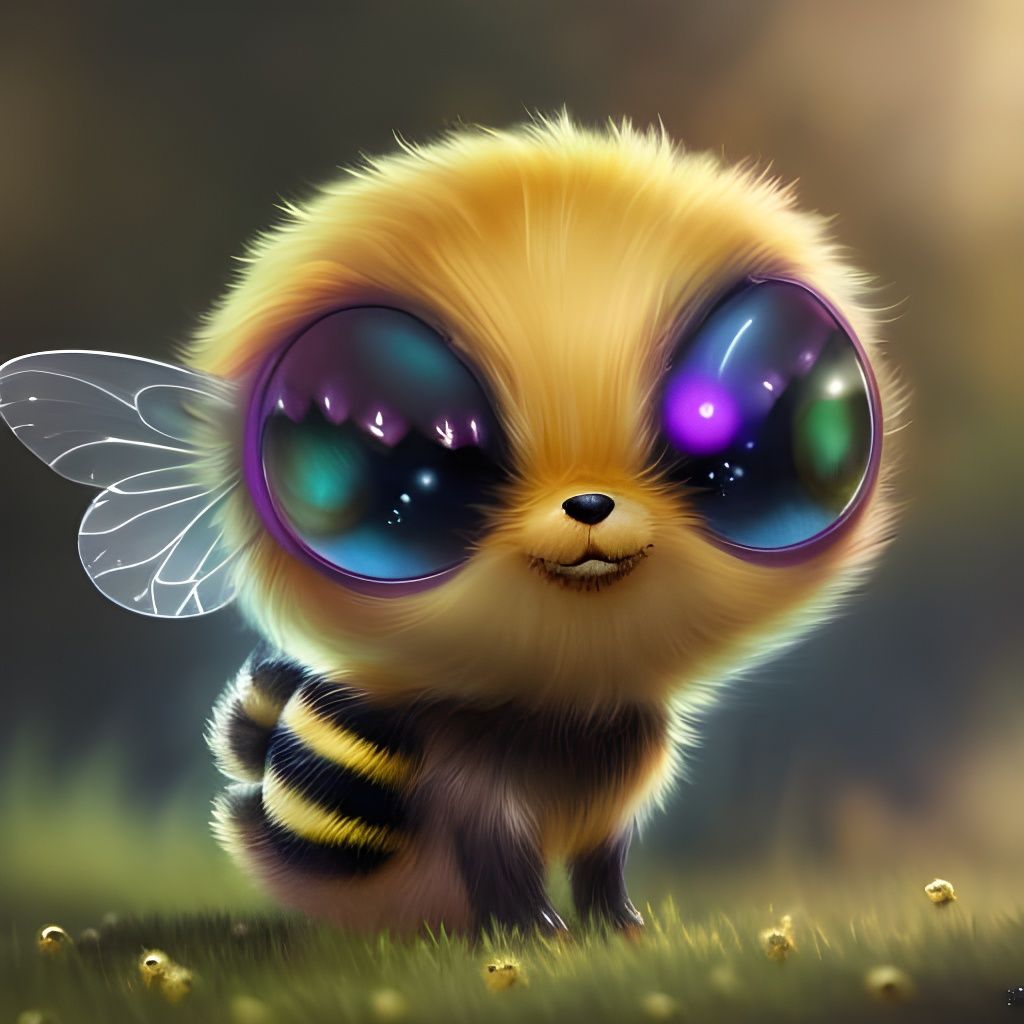 Fuzzy insect - AI Generated Artwork - NightCafe Creator