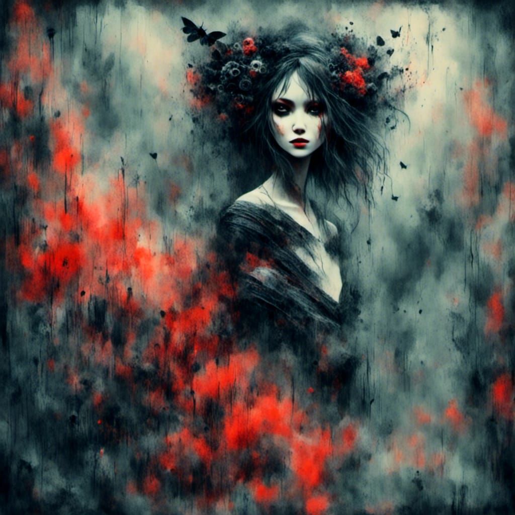 <lora:Macabre:1.0> <lora:Woodsplash:1.0> <lora:Creepy Doll:1...