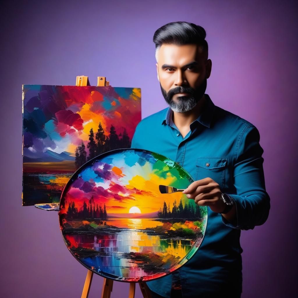 Painter at work