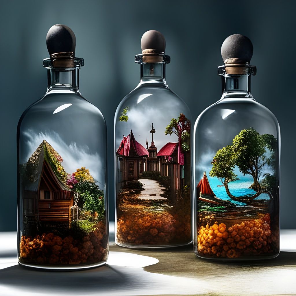 Bottles 4  by @Zukusei