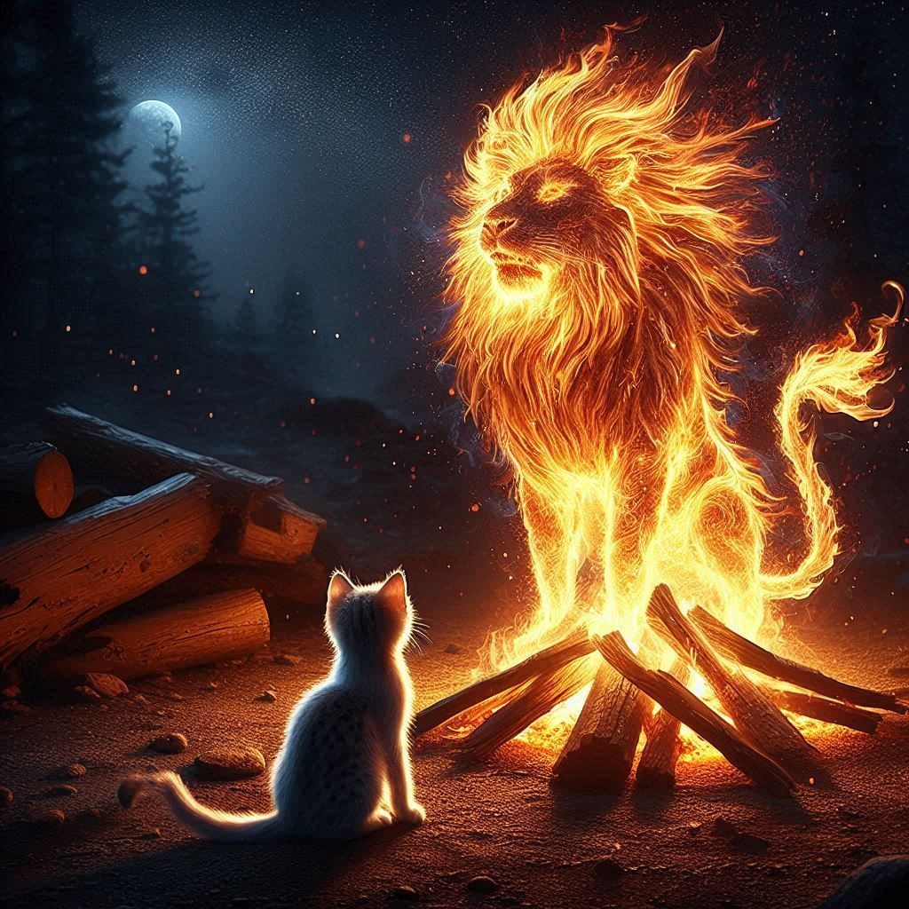 Fire spirit rises