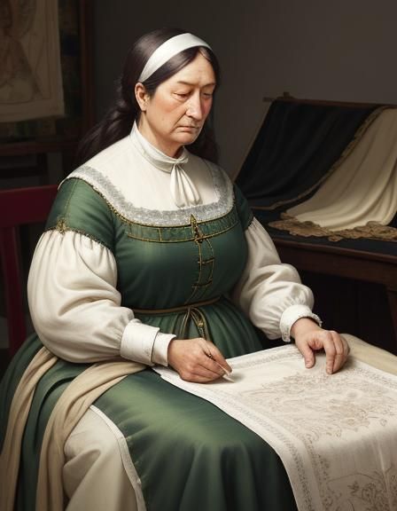 The Embroiderer - Testing DreamShaper v8