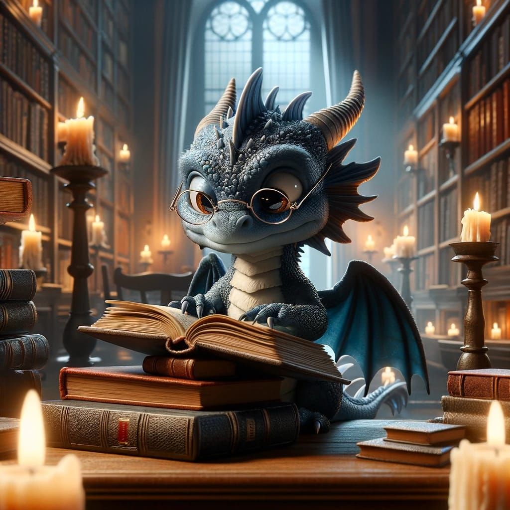 Scholarly Little Dragon