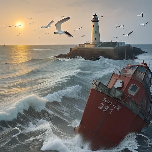 A lighthouse keepers life of Shipwrecks and seagulls
