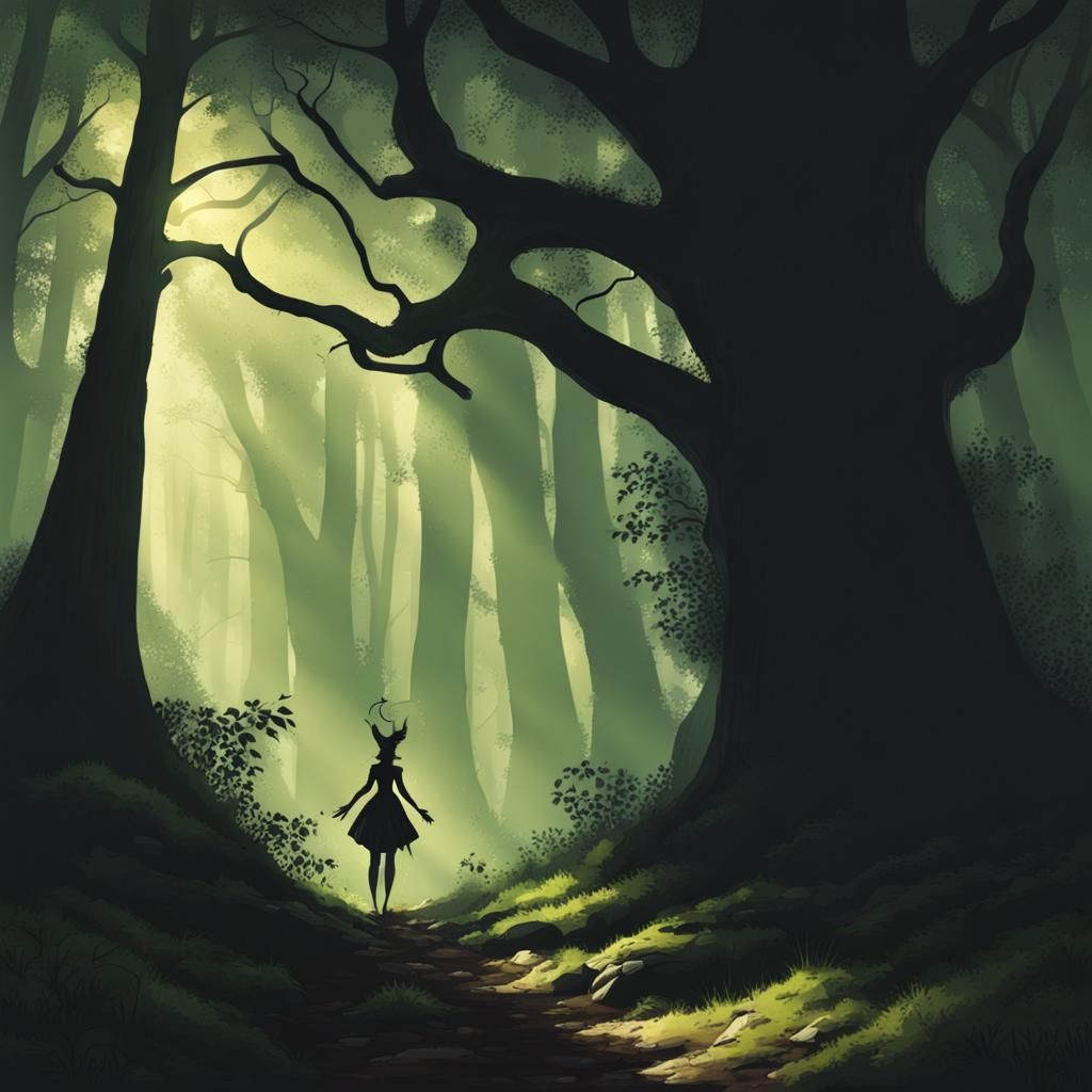  Mysterious shadow lady  by @Spiderlicous 