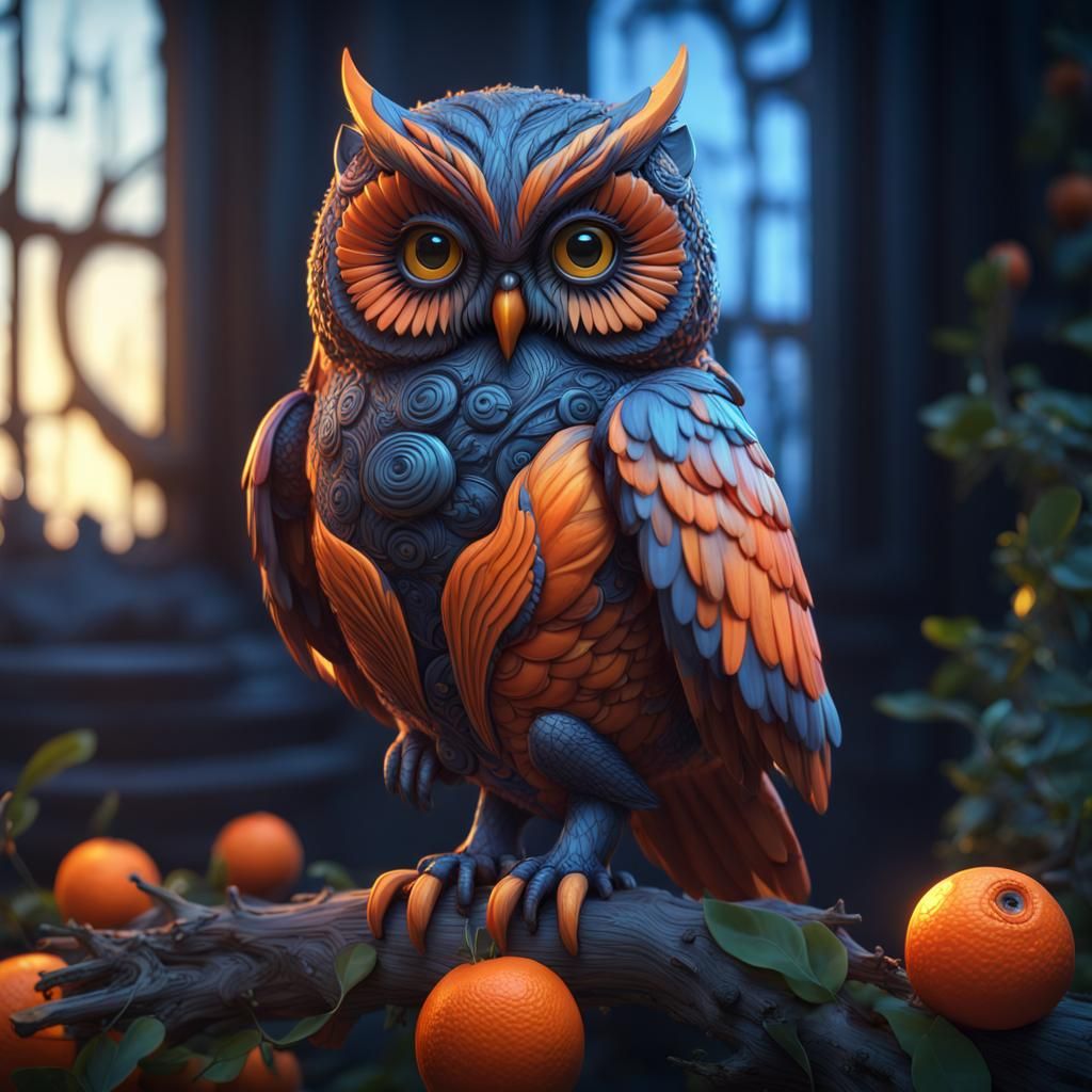 Orange Owl 02