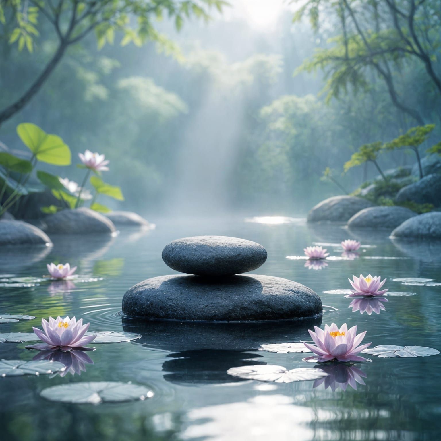 Zen Pond  by @Ali