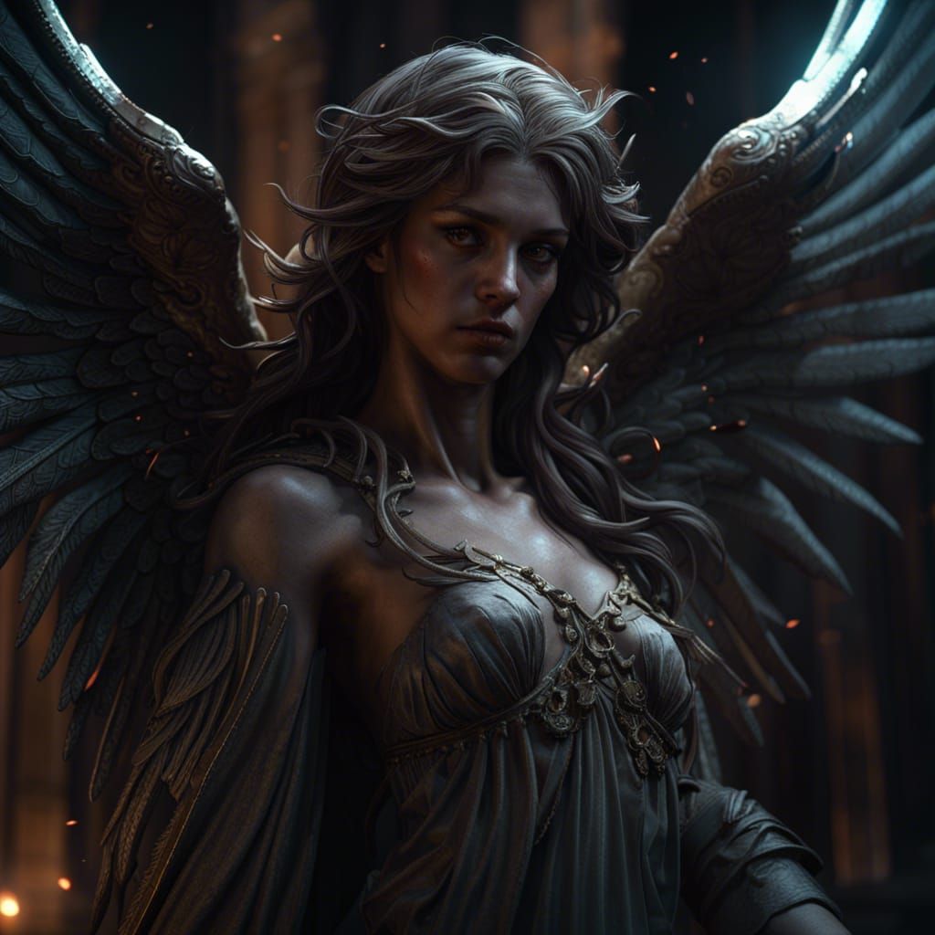 angel of sorrow - AI Generated Artwork - NightCafe Creator