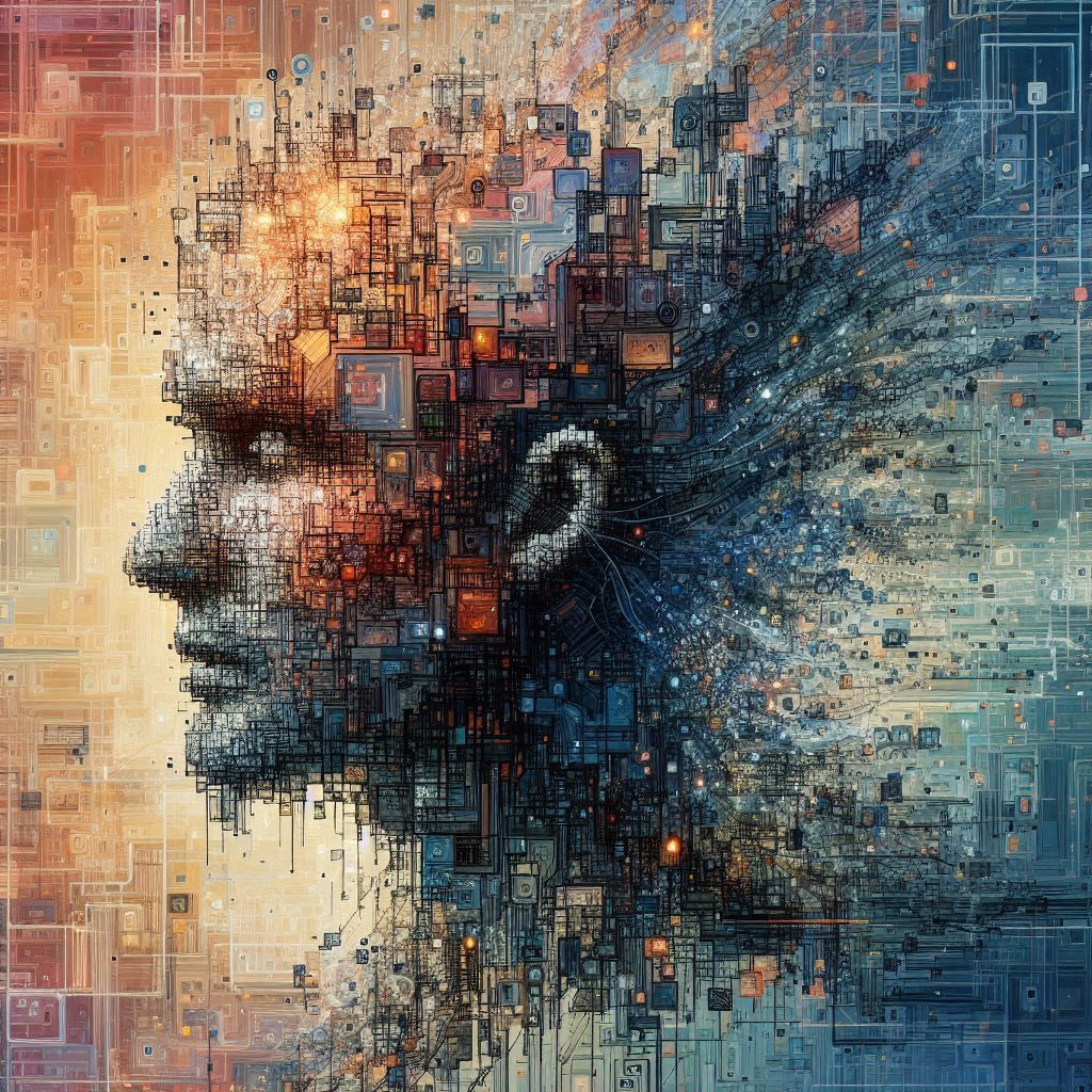 double exposure beautiful fantasy DALL-E 3 portrait landscape..