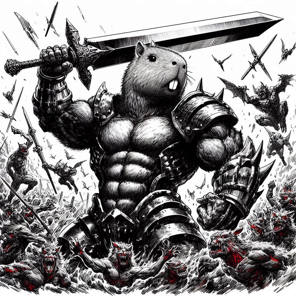 Capybara Dark Swordsman (Uploaded)