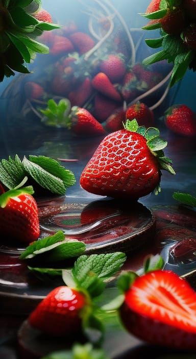 Strawberries  by @blenta