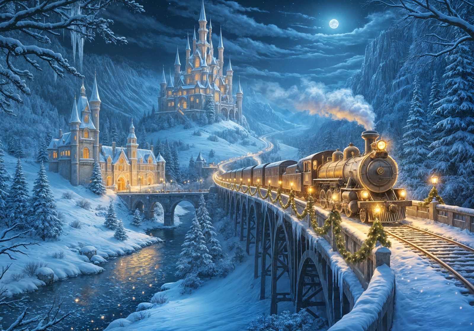 Daily Challenge #1115 - Winter Trains   by @magicstarzz 