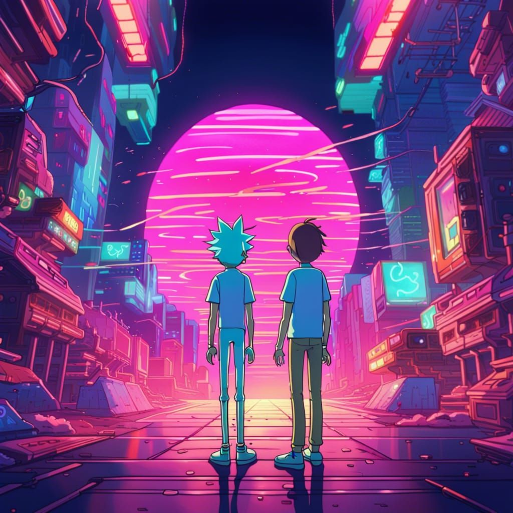 rick and morty... - AI Generated Artwork - NightCafe Creator