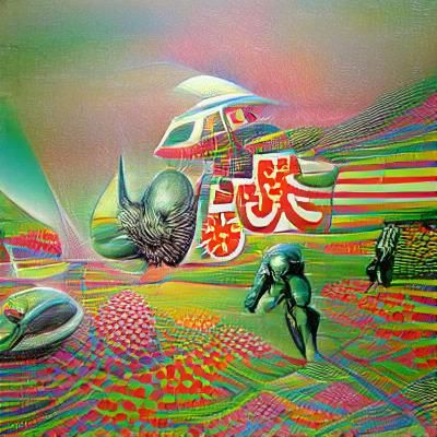Psychedelic Japanese sci-fi art, 1970s