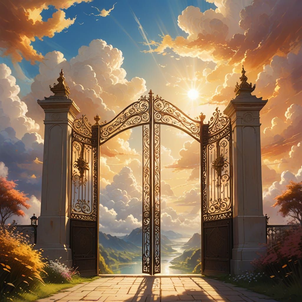 Golden gates to heaven