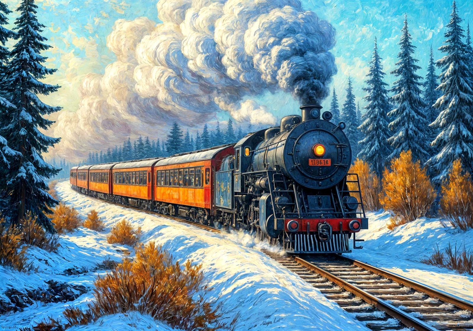 Winter Journey  by @Dabbler