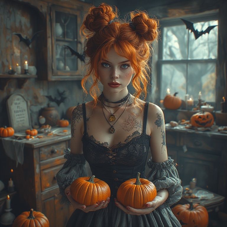 Halloween preparations