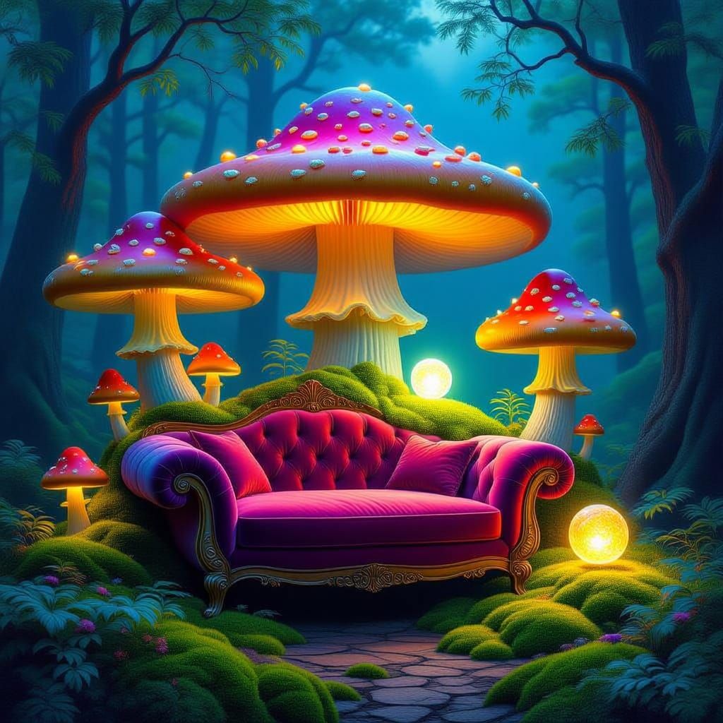 Mushroom Forest Reading Den