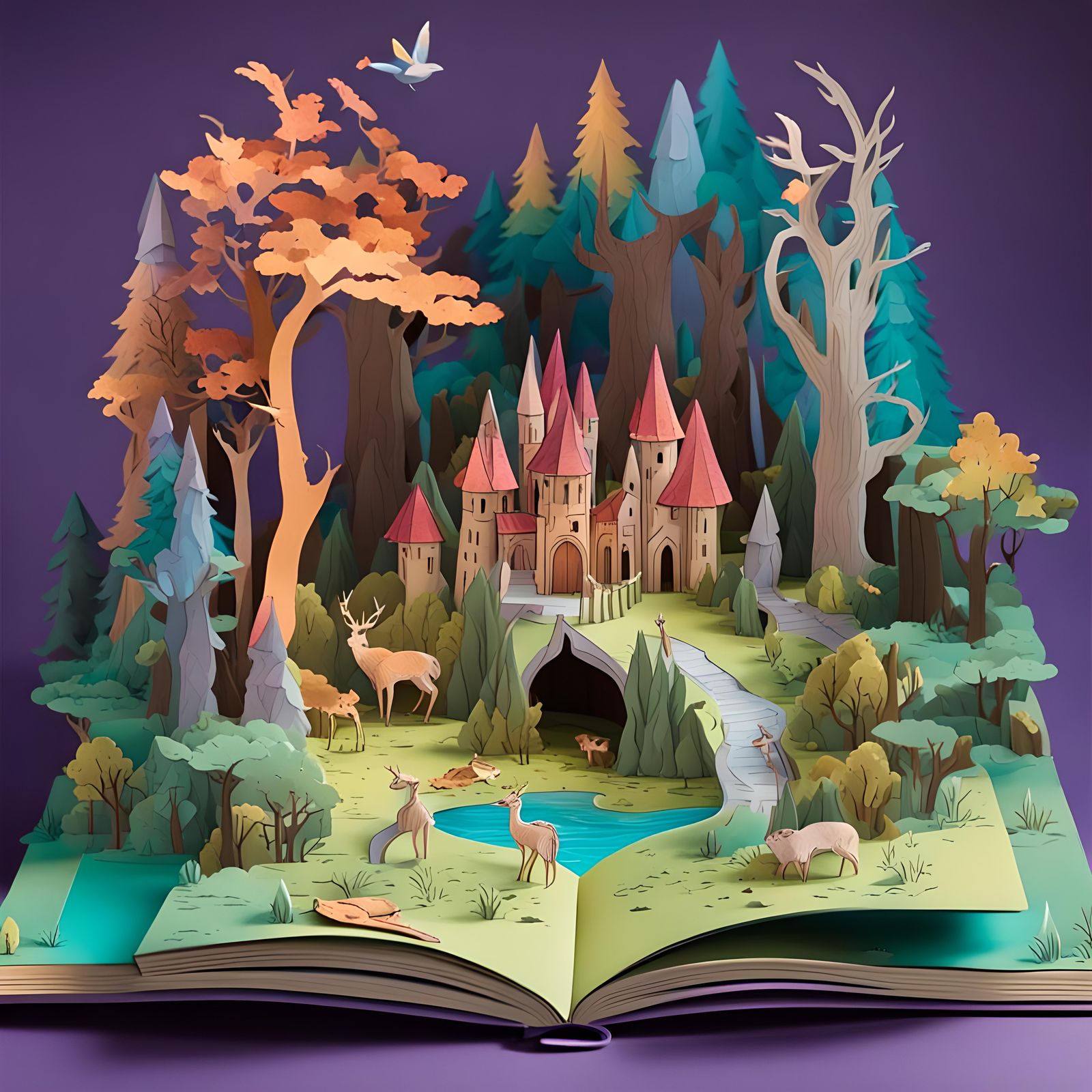 pop-up book I  by @qu