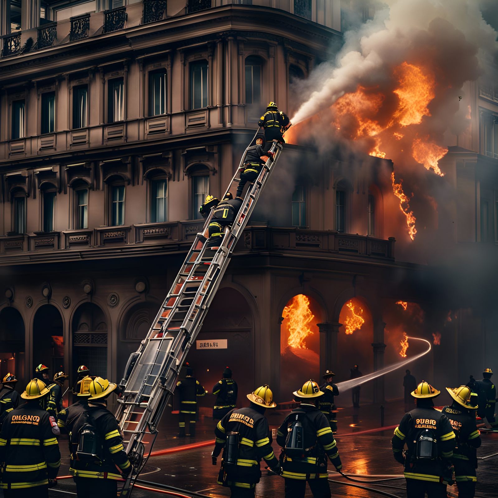 The burning building  by @Gerson de Melo 