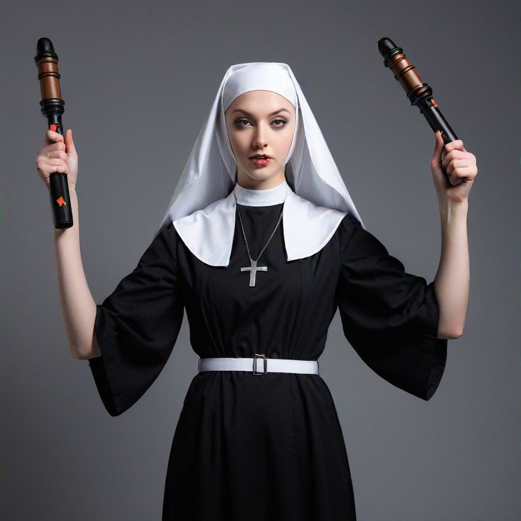 APRIL FOOLS DAY NUNCHUCKS NUN CHUCKS NUN THROWS NUN FLINGS N...