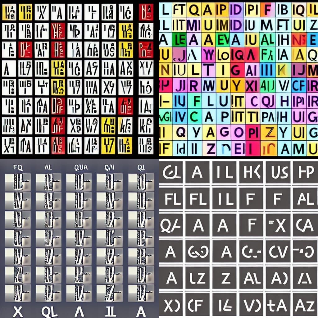 AI Alphabet 6, Test - AI Generated Artwork - NightCafe Creator