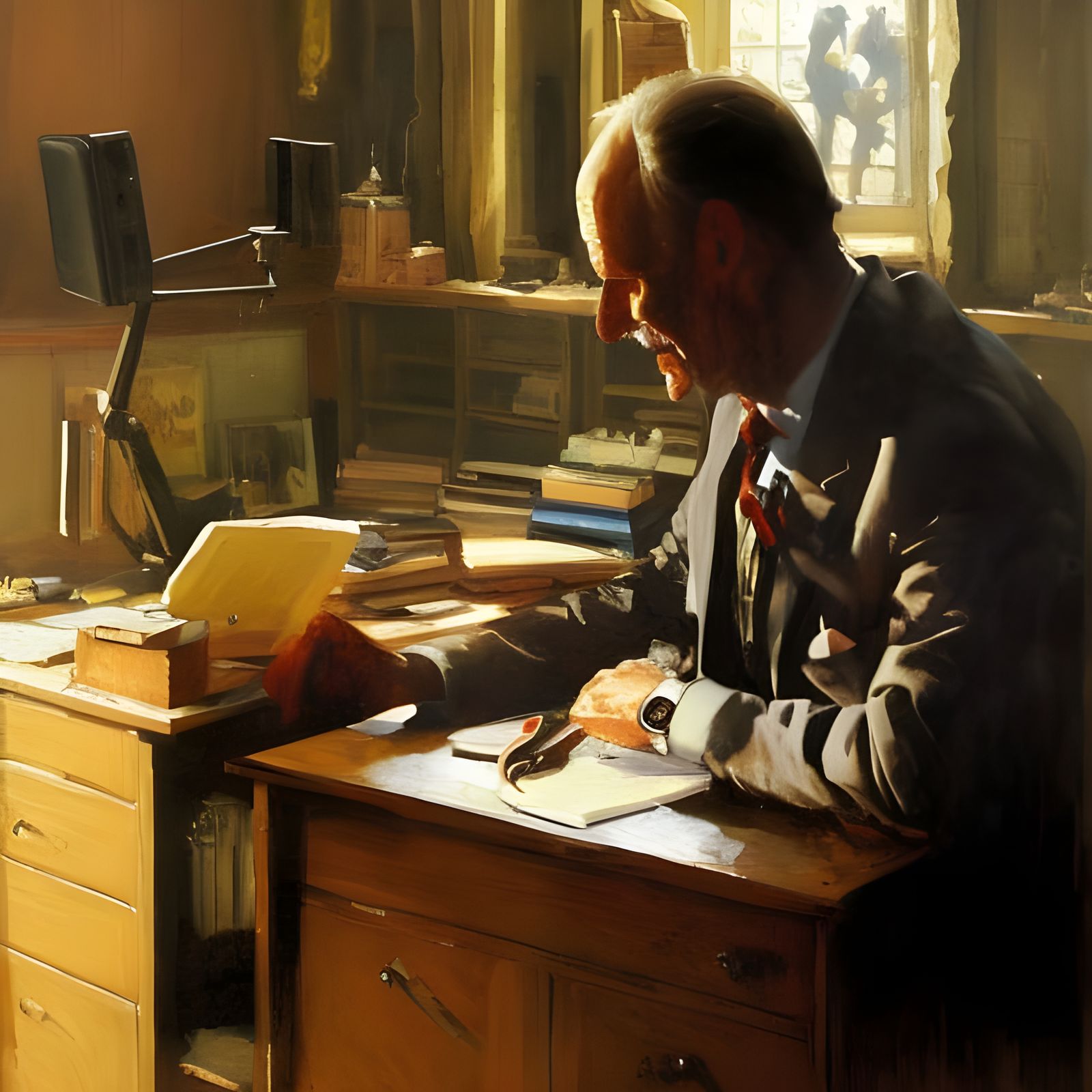 Ed Finley Doctor of UFOology AI Generated Artwork NightCafe Creator