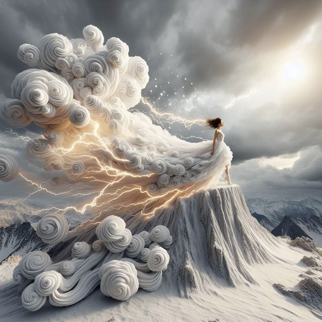 Clothed in Cumulonimbus  by @Sometimes Witchy