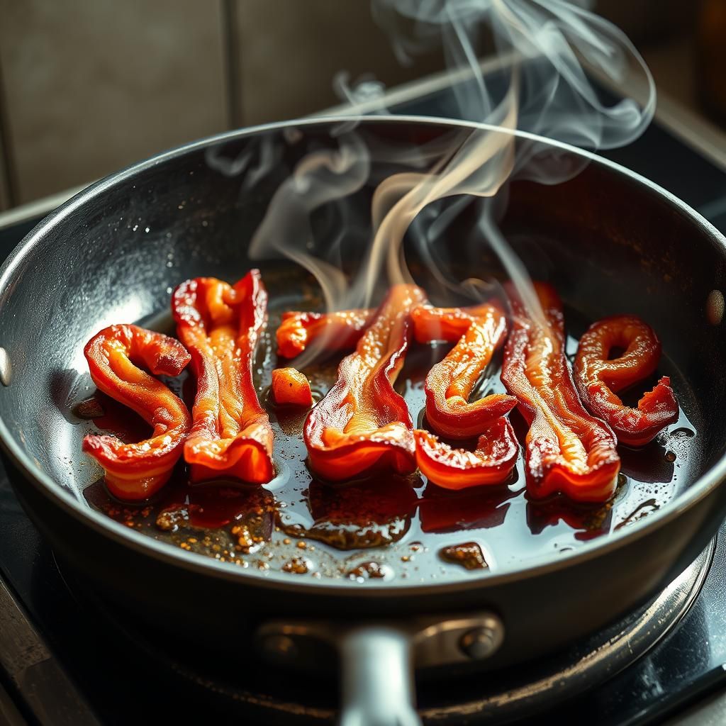 Bacon sizzle  by @Nadia X