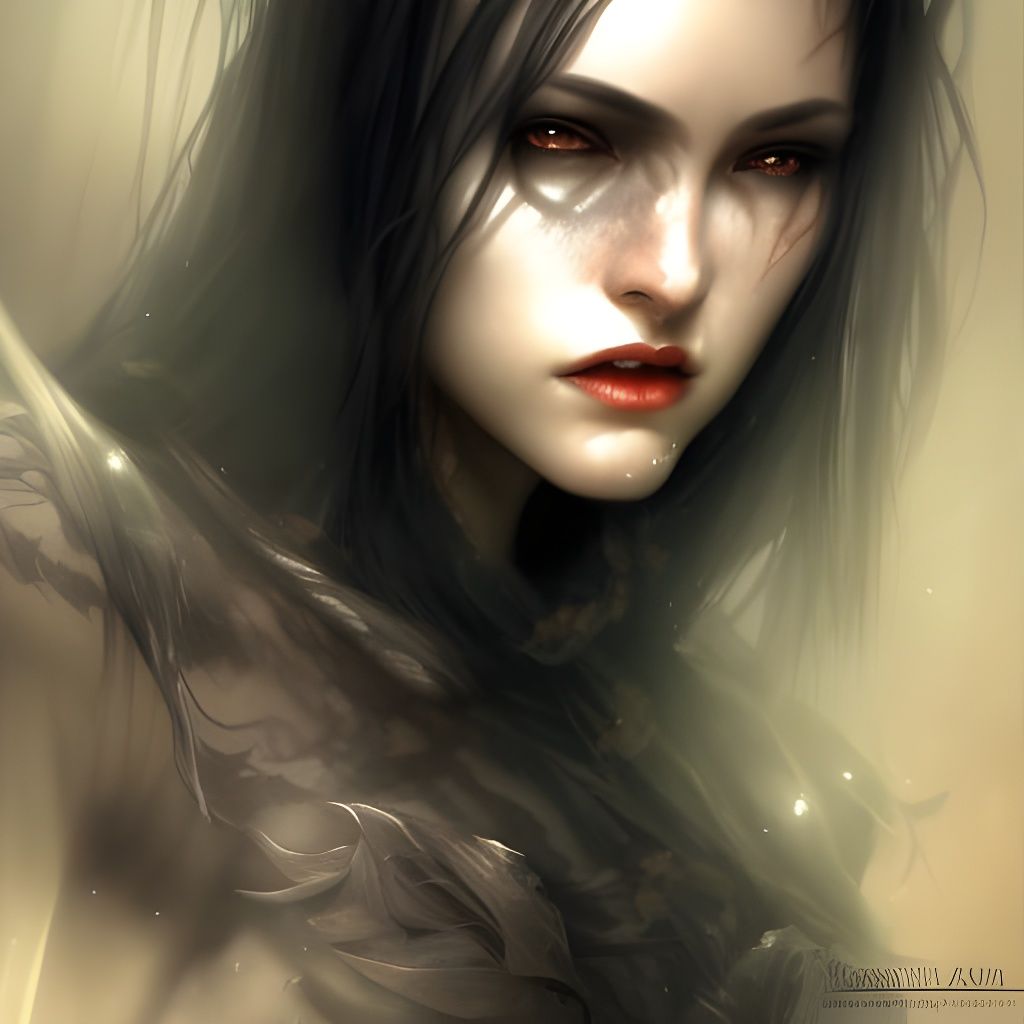 beautiful female vampire - AI Generated Artwork - NightCafe Creator