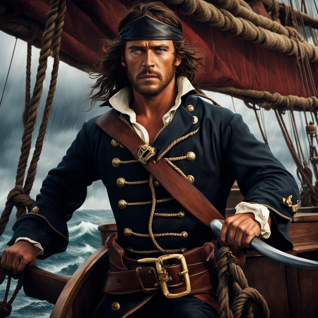 a brash young pirate born to sail the sea takes the helm of ...