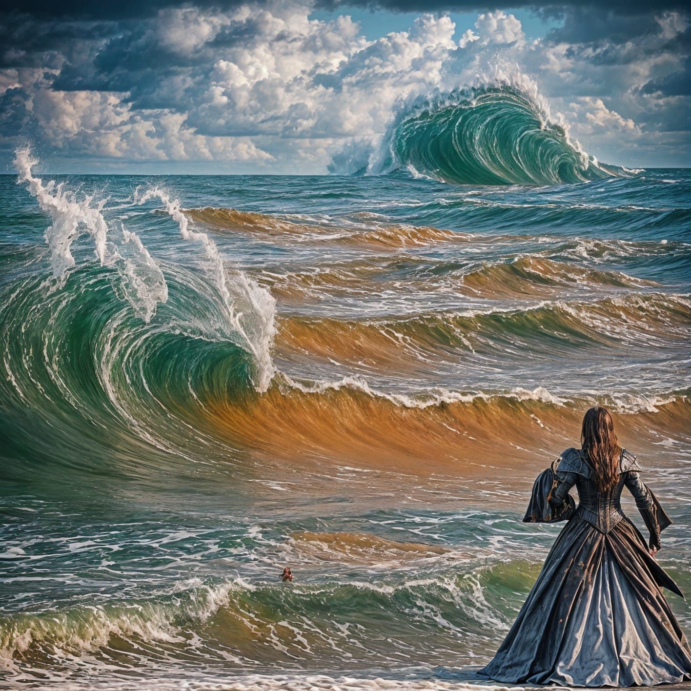 She Stands Before the TIde of Blood