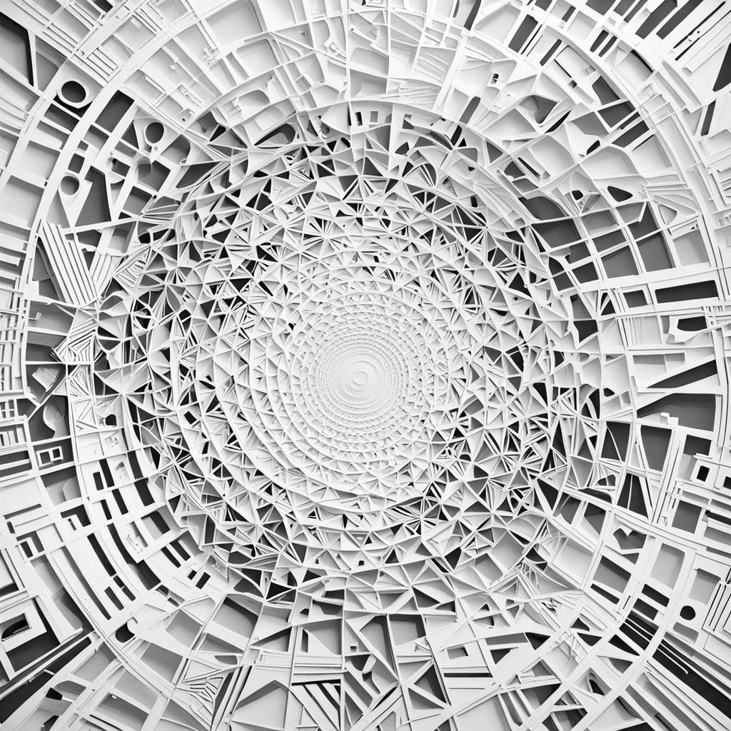 Geometric Shapes in Expressionist Impasto Painting