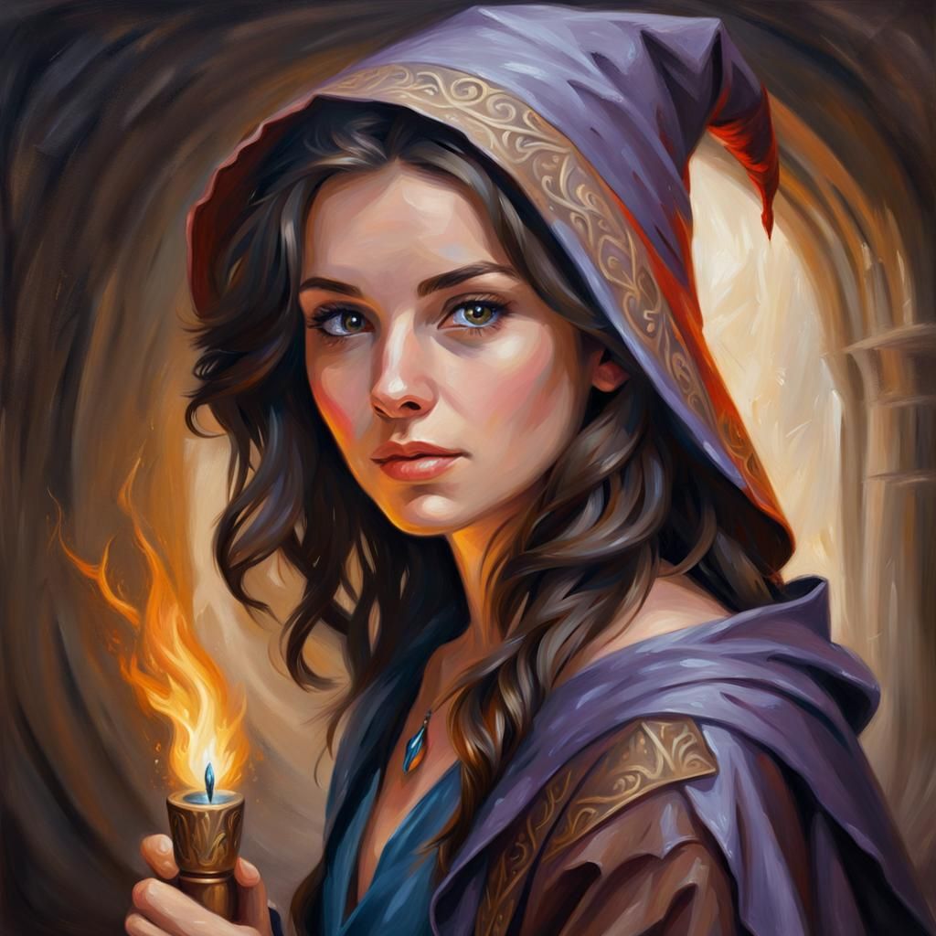 Portrait of an Arcane Novice - AI Generated Artwork - NightCafe Creator