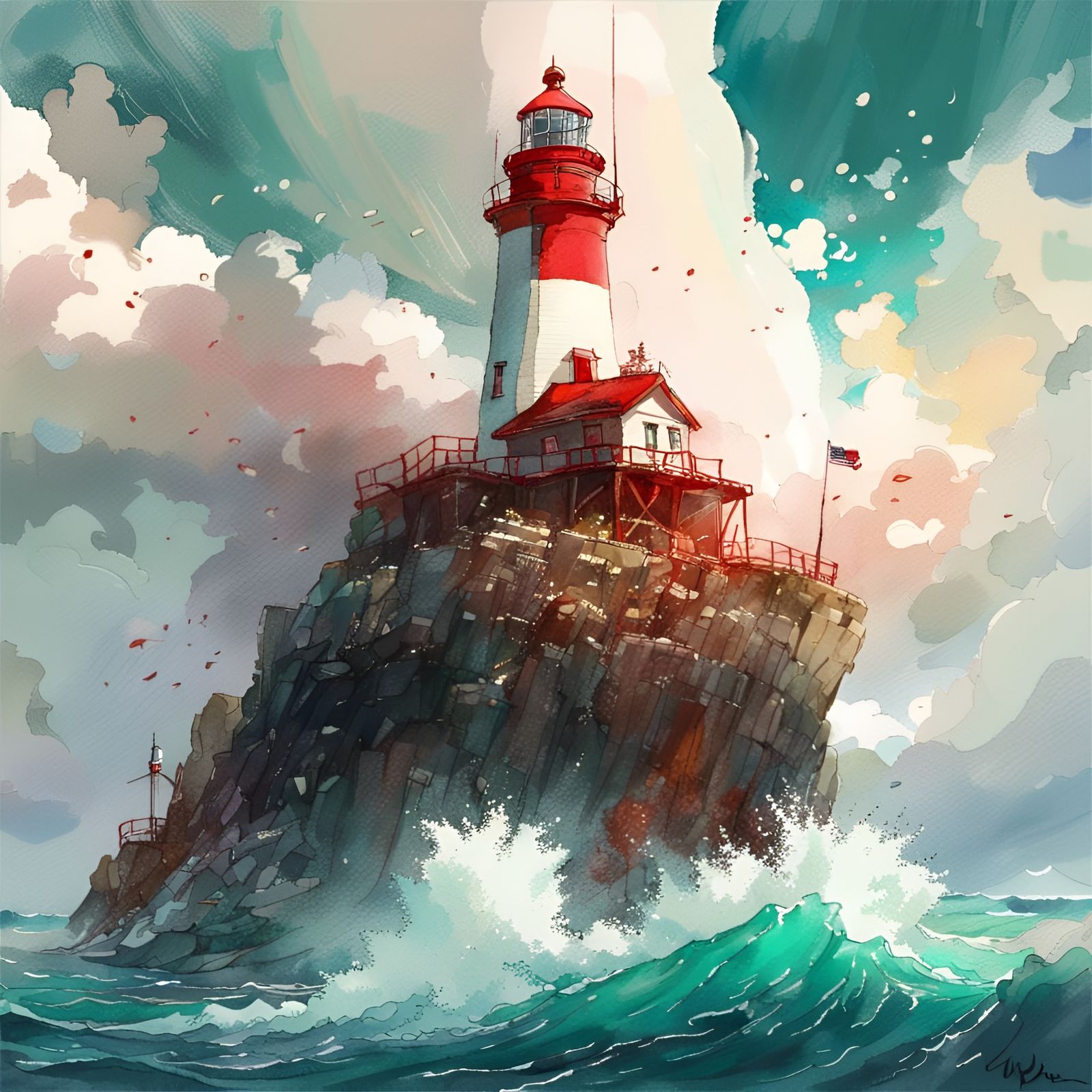 Sunny lighthouse