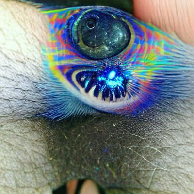 Psychedelic blue eye
