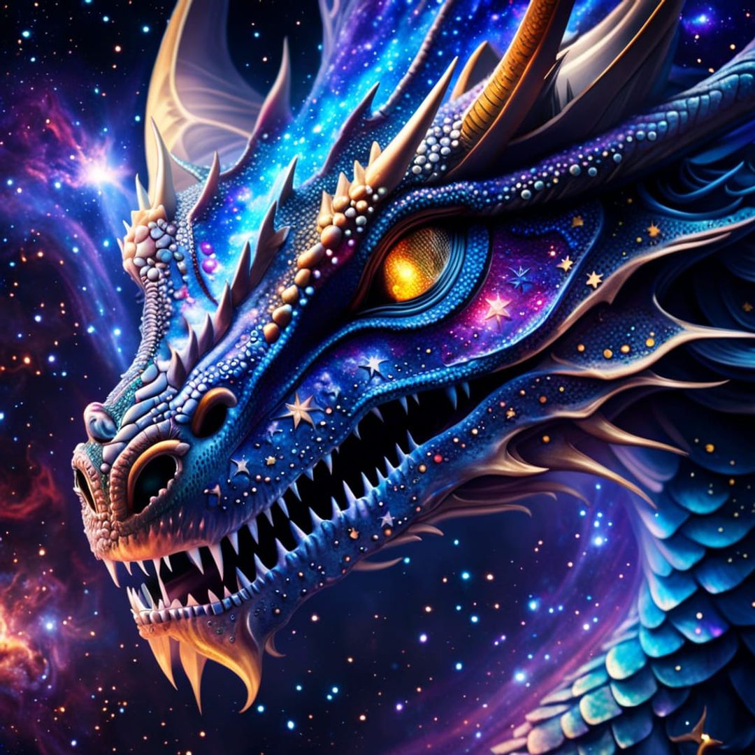 Nebula Dragon 🐉 - Ai Generated Artwork - Nightcafe Creator