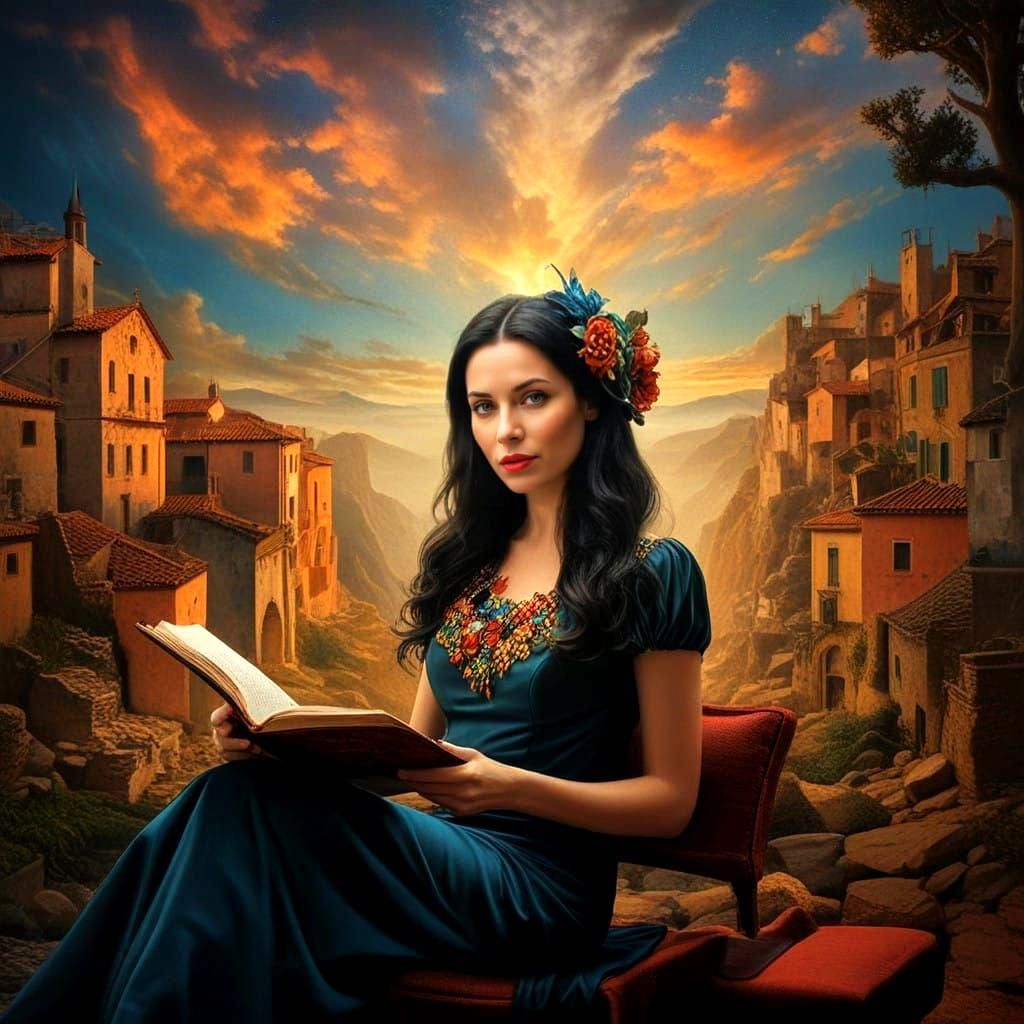 Charming Lady Exudes Effortless Confidence in Hyperrealistic...