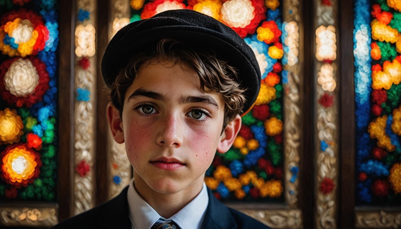 Devout Jewish Boy Portrait in High Definition