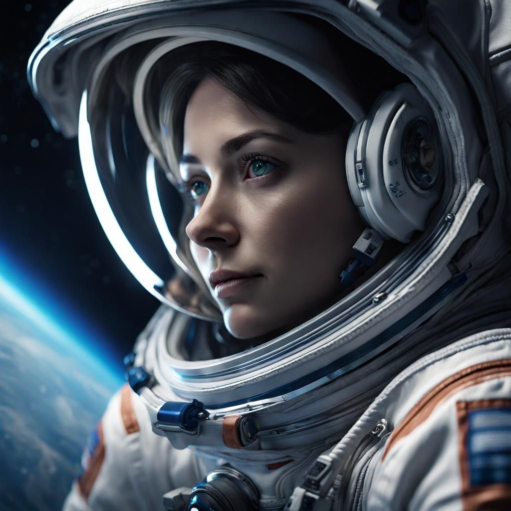 Female astronaut - AI Generated Artwork - NightCafe Creator